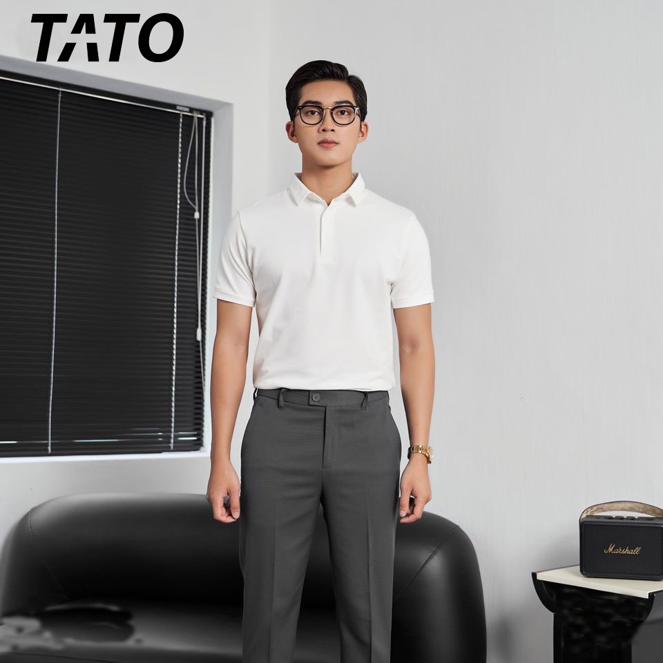 Áo polo unisex trơn TATO OFFICIAL , polo unisex nam nữ cổ bẻ mùa hè thoáng mát