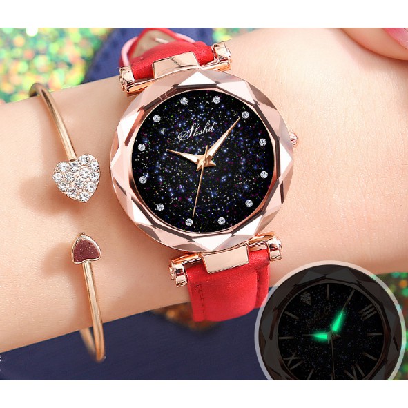 ĐỒNG HỒ NỮ DÂY DA SHDHD MẶT 12 CHẤM D305 THỜI TRANG | BigBuy360 - bigbuy360.vn