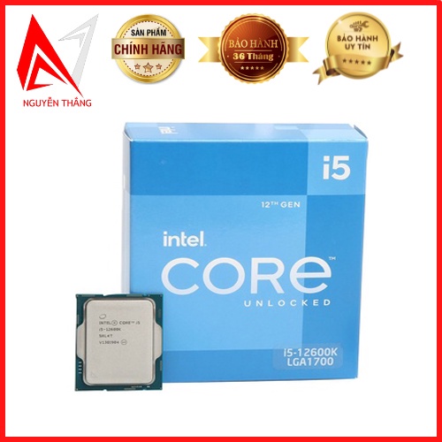 Cpu bộ vi xử lý Intel Core i5 12600K Box Công Ty/ 3.7GHz Turbo 4.9GHz/ 10 Nhân 16 Luồng/ 20MB/ LGA 1700