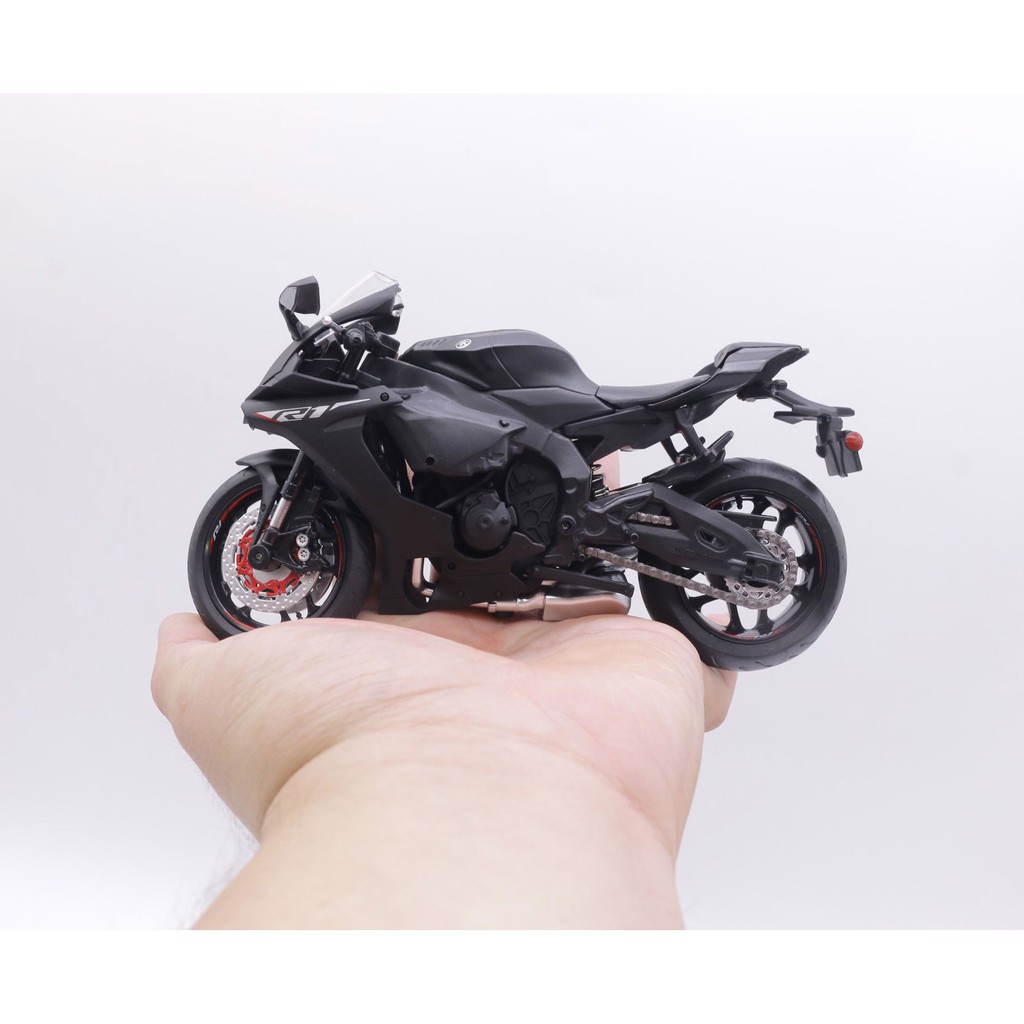 XE MÔ HÌNH MOTO Siêu xe YAMAHA YZF-R1 | MSZ tỷ lệ 1:12 màu Đen