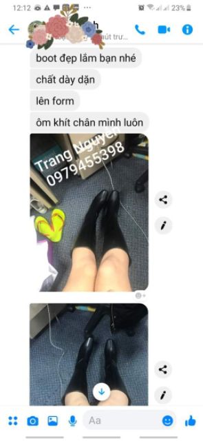 Boots da lì gót vuông 6p khoá cạnh đen nâu trắng kem hàng cao cấp loại 1 (chat trước check size)