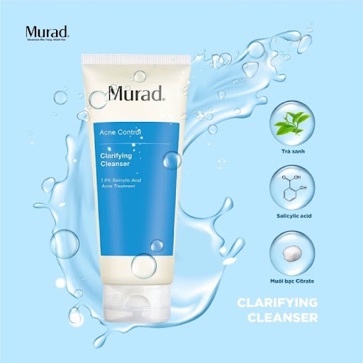 Sữa Rửa Mặt Cho Da Mụn Murad Acne Control Clarifying Cleanser 200ml | BigBuy360 - bigbuy360.vn