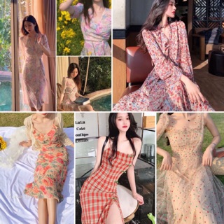Sẵn_ hình thật. đầm hoa quảng châu