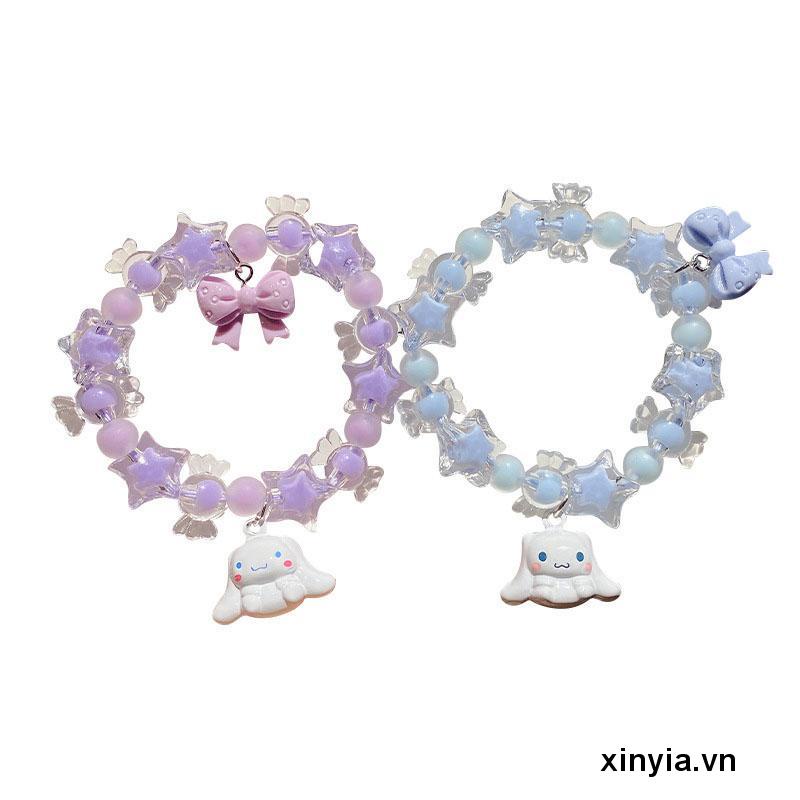 Dây Cột Tóc Đính Hạt Pha Lê Hình Ngôi Sao / Kẹo Thời Trang Cho Bạn Gái