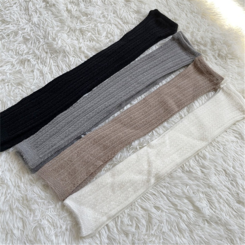 Ivy Vớ Dệt Kim Giữ Ấm Chân Mùa Đông Kẻ Sọc Lúa Mì Harajuku Cho Nữ