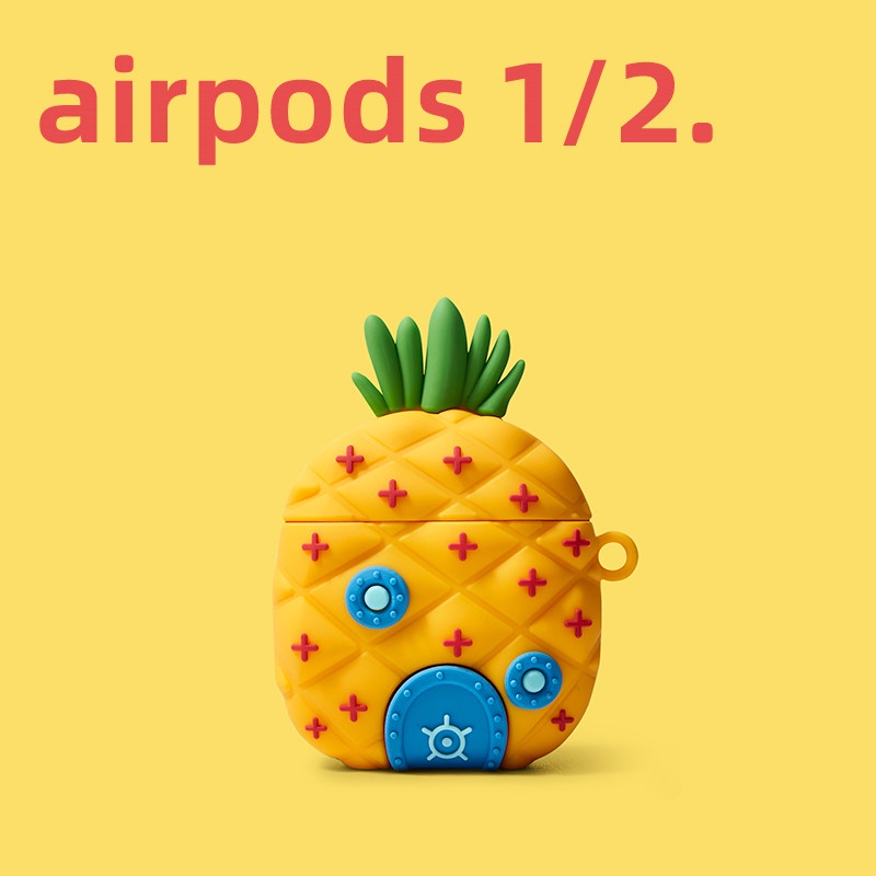 Vỏ bảo vệ hộp sạc tai nghe nhiều hình dạng dễ thương thích hợp cho AirPods 1 2 Pro & Inpods 12 13