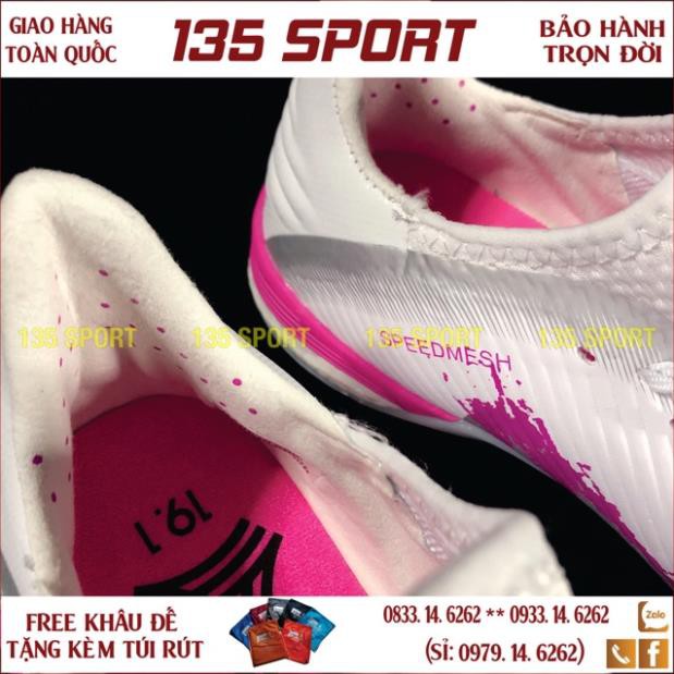 Giày Đá Bóng X19.1 Trắng Hồng TF(Free khâu đế + Tặng Túi Rút) bán chạy ! ,, . ,, .
