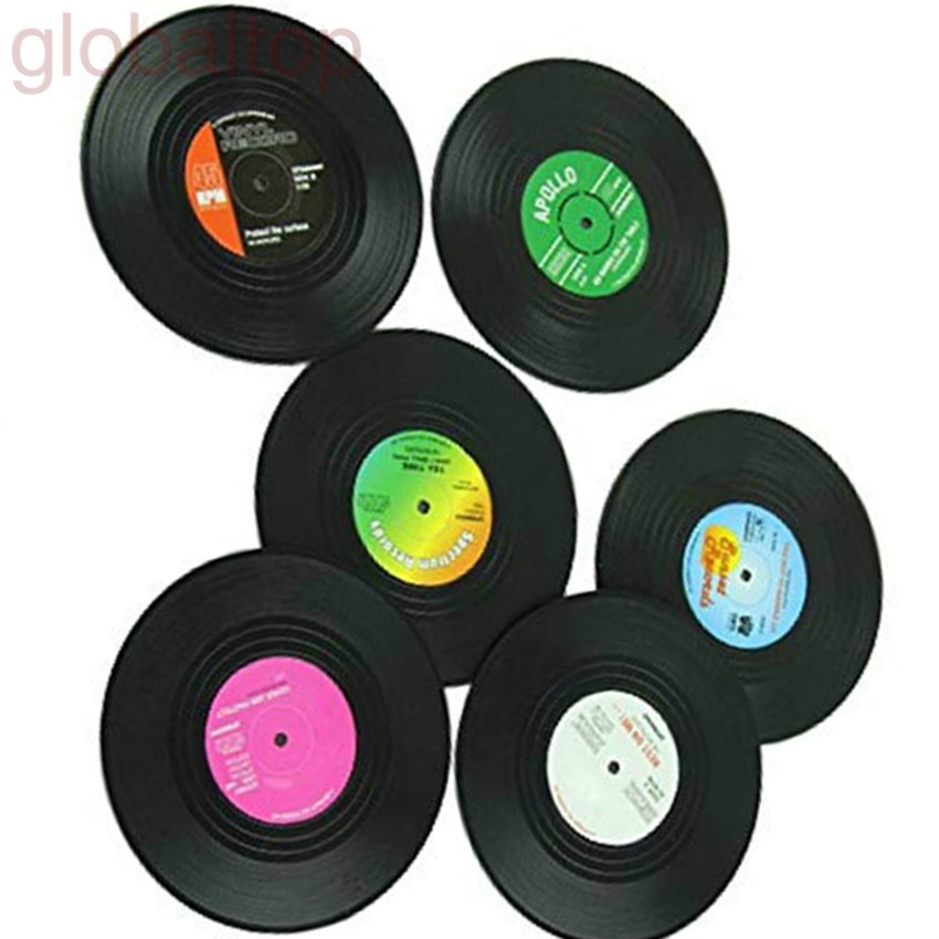 Set 6 Đế Lót Ly Hình Đĩa Than
