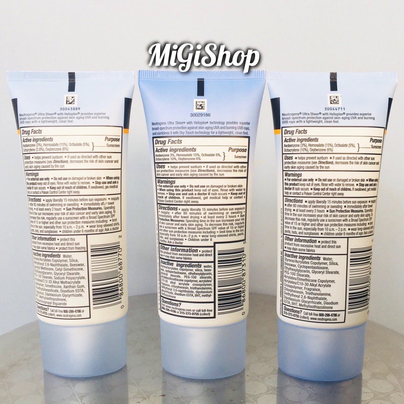 [Hàng Mỹ] Kem Chống Nắng Body Neutrogena Ultra Sheer Dry Touch SPF70-100+ 88ml | BigBuy360 - bigbuy360.vn