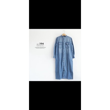 Áo váy sơ mi Lee lỗi lệch cúc