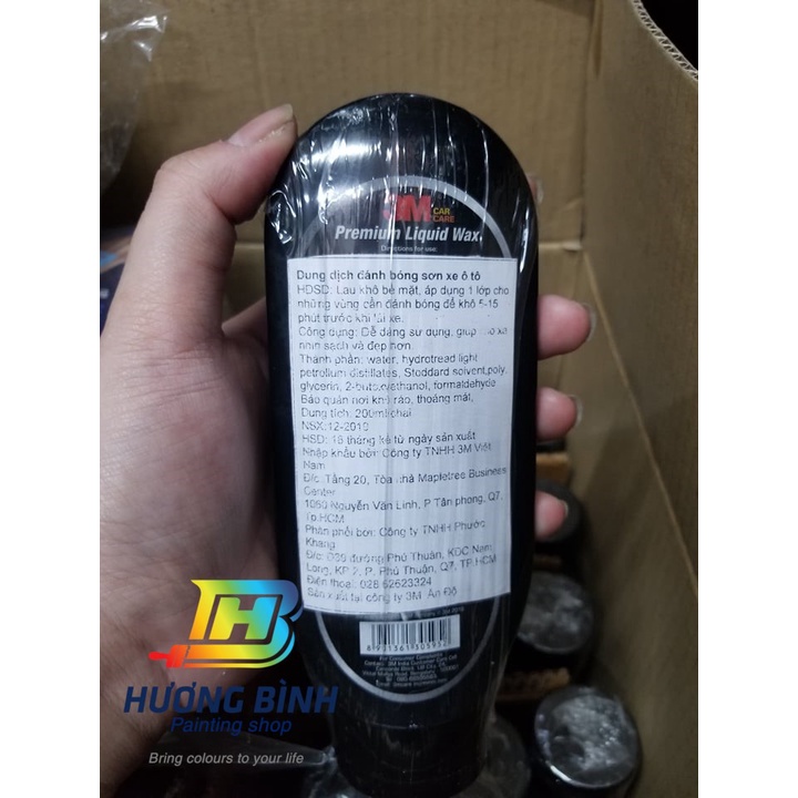 3M Car Care Premium Liquid Wax 05952 - Dung dịch làm tăng độ bóng, bảo vệ màng sơn xe (200ml)