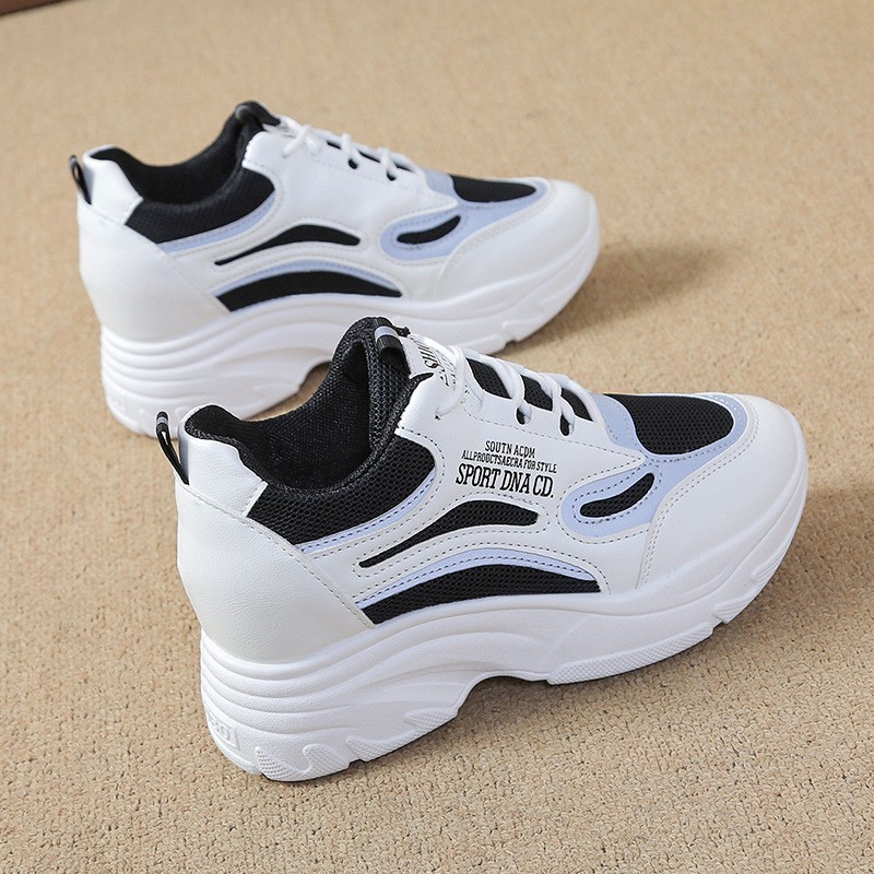 Giày thể thao nữ độn đế 4 cm siêu cao ulzzang sneaker nữ