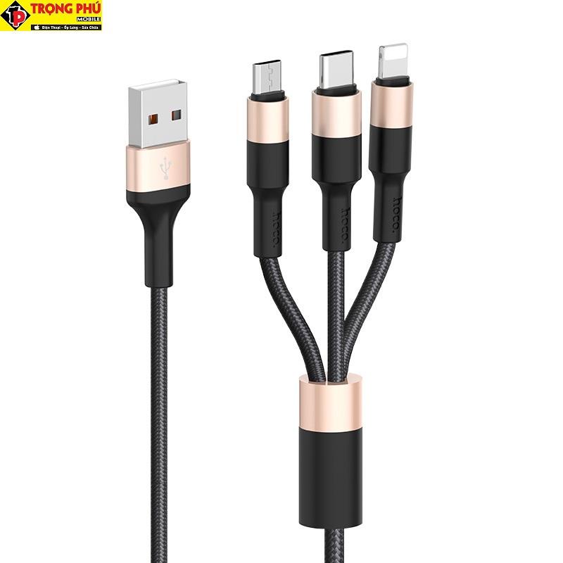Cáp sạc Hoco X26 3in1