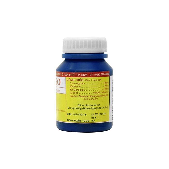 Carbomango - Viên tiêu đen đầy bụng khó tiêu