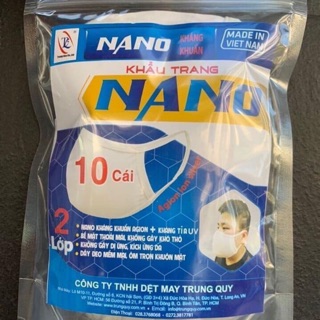 Khẩu trang vải kháng khuẩn nano TRUNG QUY