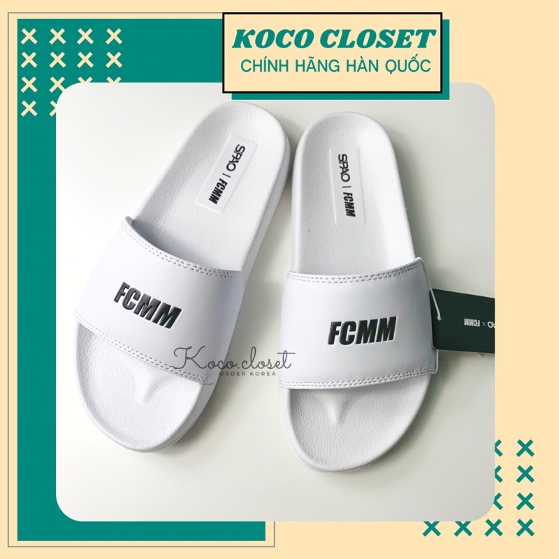 Dép Spao x FCMM màu trắng chính hãng