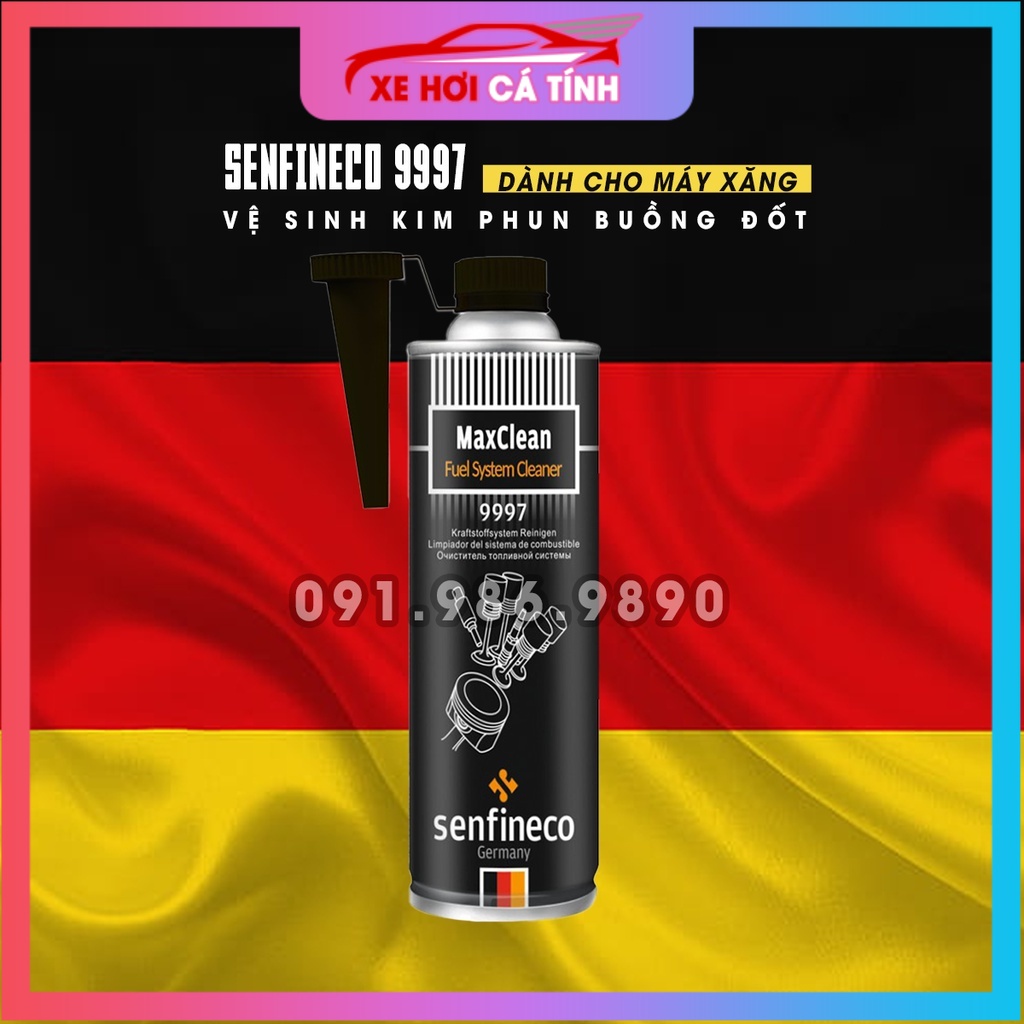 [Cực Mạnh Hiệu Quả] Chai Vệ Sinh Hệ Thống Xăng Senfineco 9997–300ML Max Cleaner Fuel System Cleaner, Hàng Đức Chính Hãng