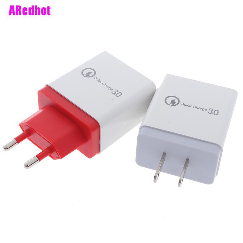 [ARedhot] 4 Ports travel charger 3a quick charge 3.0 usb charger fast charger adapter