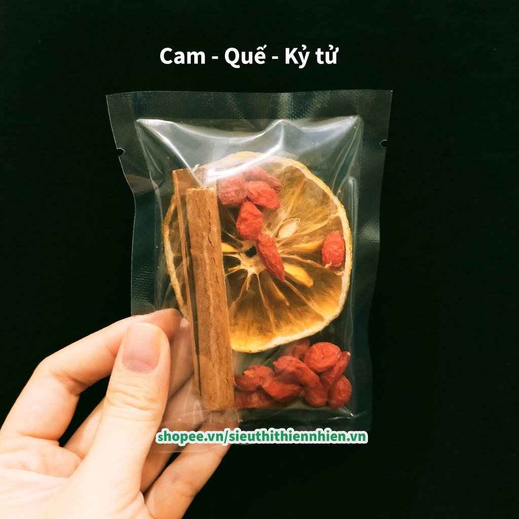 Set trà cam quế mix biếu tặng uống cực thơm, ngon, nhuận họng