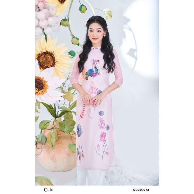 Set Áo dài cách tân nữ chất vải tơ nhũ cao cấp Orchid CD26O273 | BigBuy360 - bigbuy360.vn
