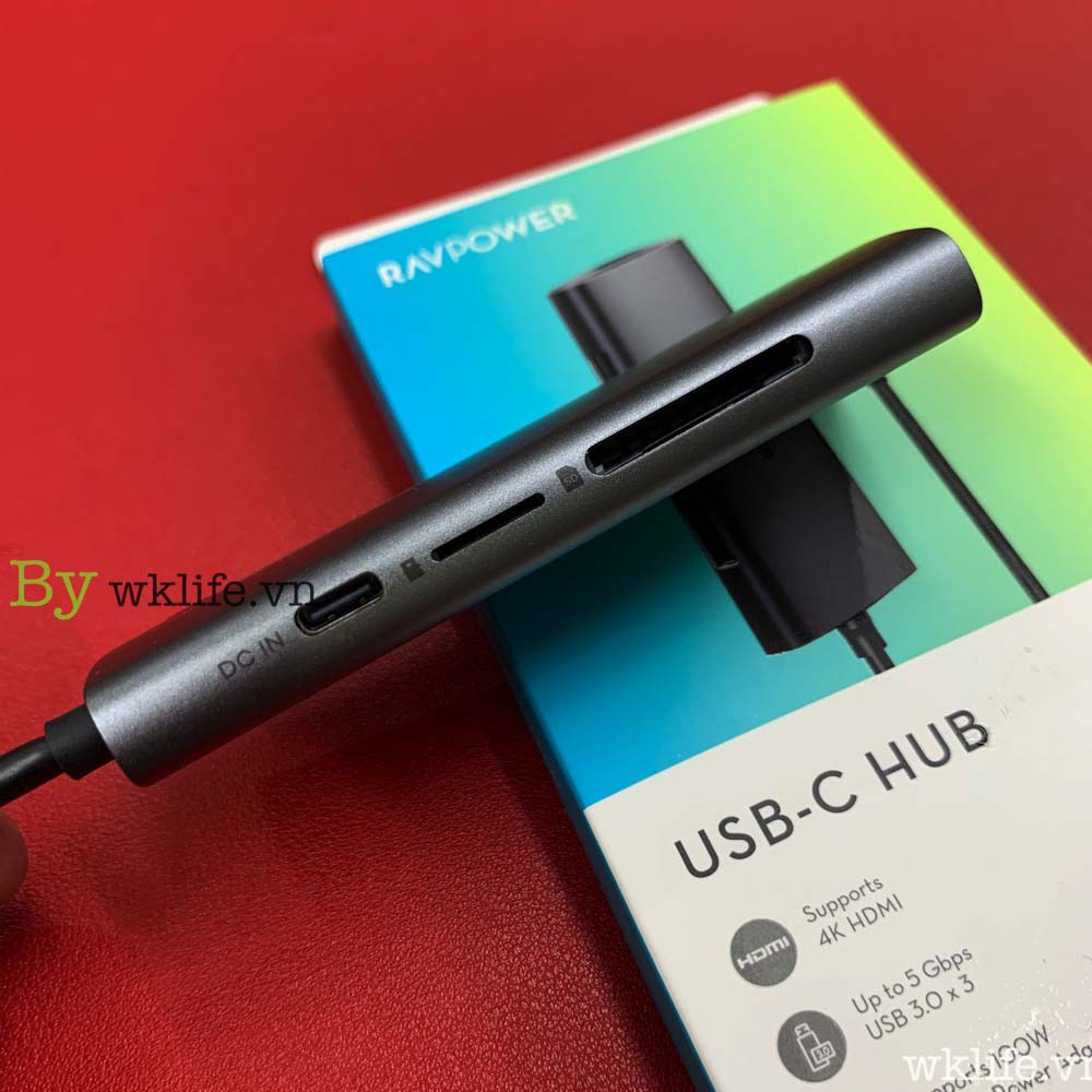 Hub Usb C RAVPower 7 in 1 Bảo Hành 12 Tháng 1 Đổi 1