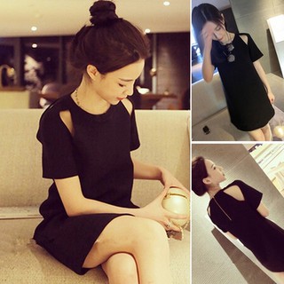 Đầm dáng suông ngắn tay