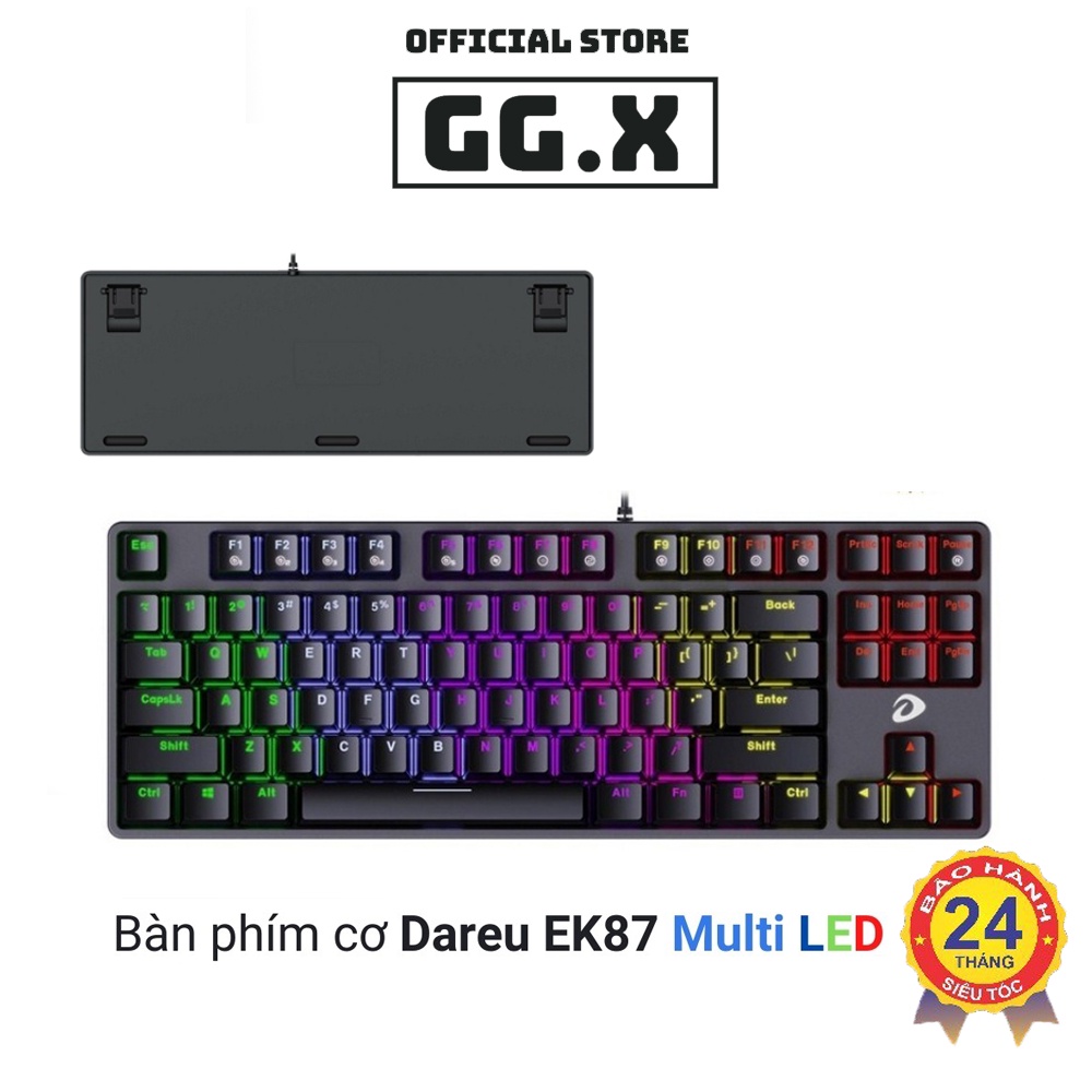 Bàn phím cơ Dareu EK87 Multi LED chính hãng bảo hành 24 tháng