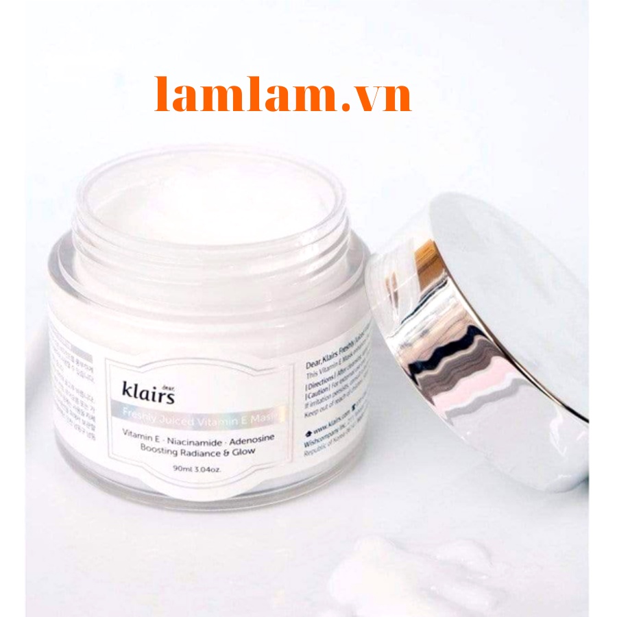 Mặt Nạ Ngủ Dưỡng Da Klairs Freshly Juiced Vitamin E Mask 90ml