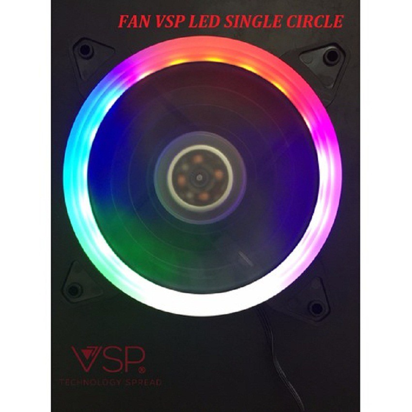 FAN CASE VSP 12CM LED SINGLE CIRCLE