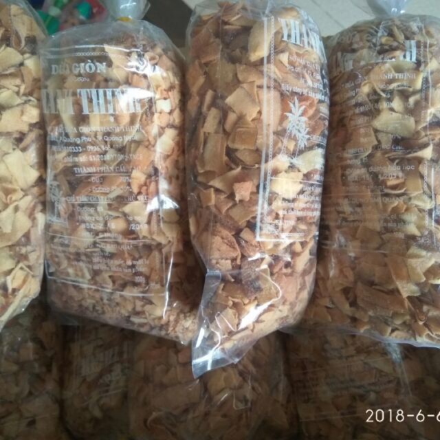 1 gói dừa sấy giòn bến Tre 350g