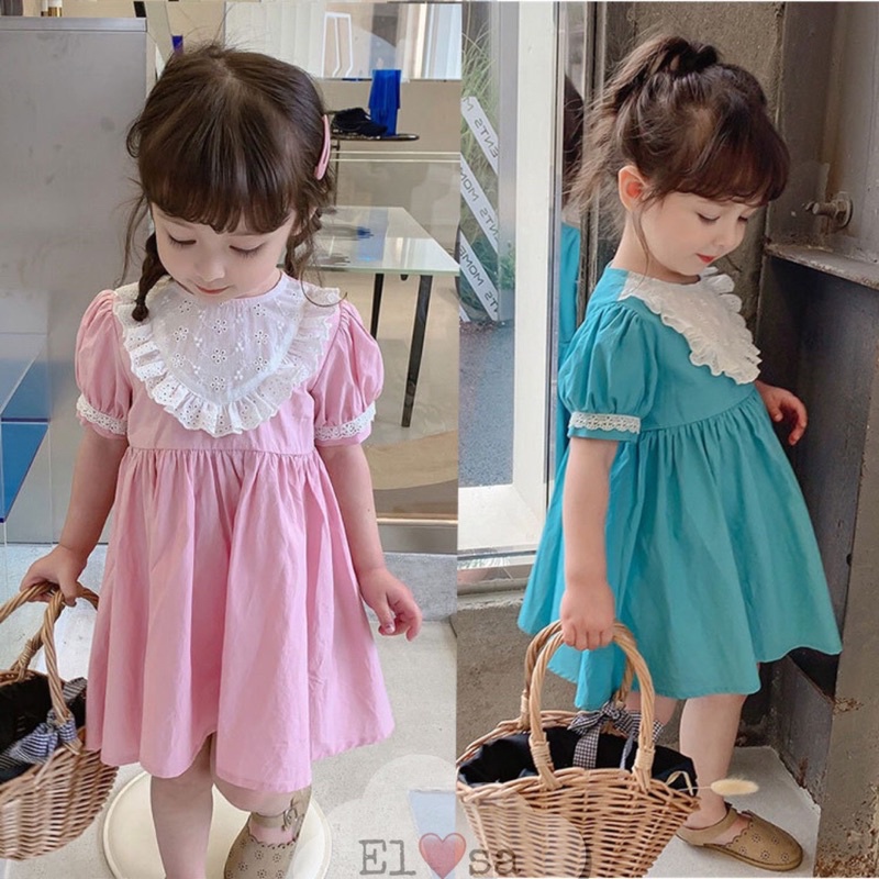 [VÁY BÉ GÁI] Váy thô mềm 2 màu xinh xắn cho bé yêu