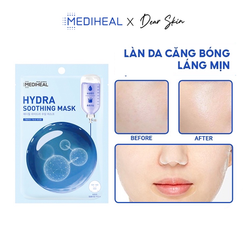 [Chính hãng] Mặt nạ Mediheal siêu rẻ, dưỡng da dịu nhẹ Vital Firming - Pure Calming - Hydra Soothing Mask 20ml