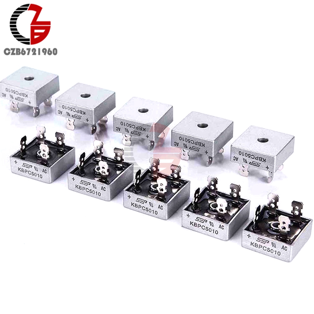 5Pcs KBPC1010 KBPC1510 KBPC2510 KBPC3510 KBPC3510W KBPC5010 Power Diode Bridge Rectifier 15A 25A 35A 50A 1000V KBPC Commutator | BigBuy360 - bigbuy360.vn