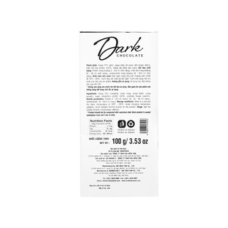 Socola đen Henk 72% 100g