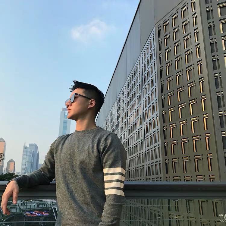 Áo thun tay dài nam nữ form slim fit Thom Brow.ne 4-Bar 20216 Sweater chất vải len bông thiết kế tay áo kẻ sọc cao cấp