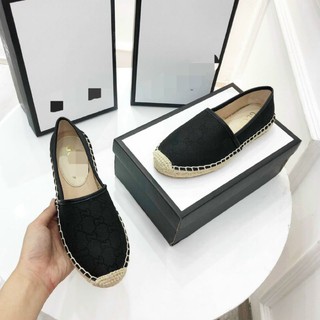 J(ẢNH THẬT) Giày Mọi Slipon G Đế Kép Viền Cói Fullbox Bull Túi Cao Cấp
