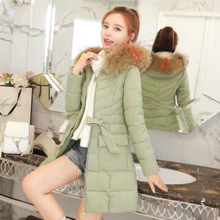 [KÈM ẢNH THẬT] Áo phao dáng dài chiết eo cực xinh