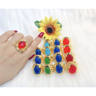 Nhẫn nam rồng ngậm ngọc mạ vàng 24k mã 3073