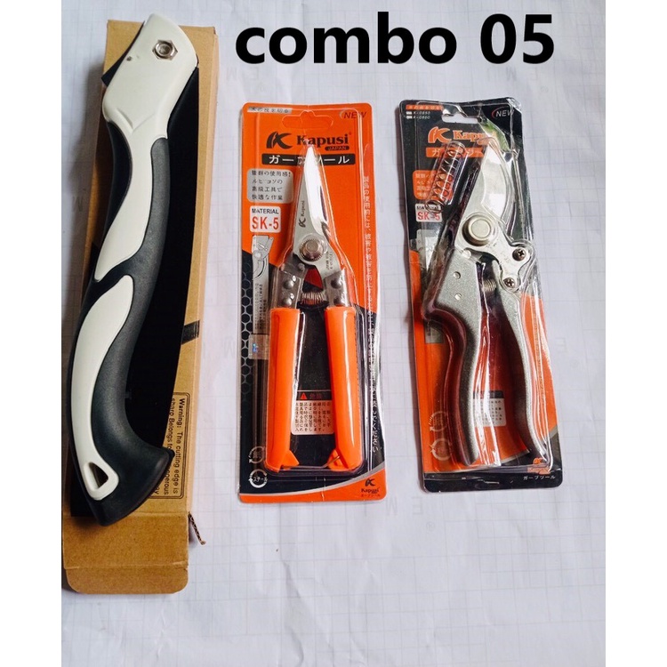 Combo kéo cắt cành tỉa cành,bonsai cây cảnh cưa kéo