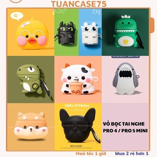 🔥 Case Ap Pro 4 Mini / Pro 5 Mini 🔥 Freeship 🔥 VỎ BỌC (1) Cho Tai Nghe Không Dây (Bluetooth) - Tuancase75