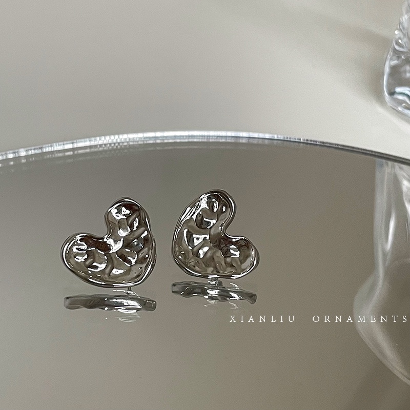 Bông Tai Hình Trái Tim Thời Trang Cao Cấp Dành Cho Nữ