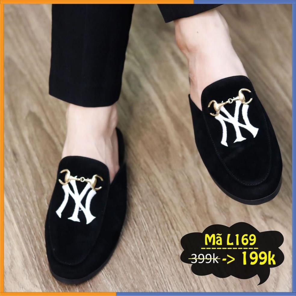 FRESSHIP Giày Sục Nam Làm Bằng Nhung Mềm Mại - Đế Cao Su Non - Màu Đen - Mã L169 - Hàng Việt Nam | BigBuy360 - bigbuy360.vn