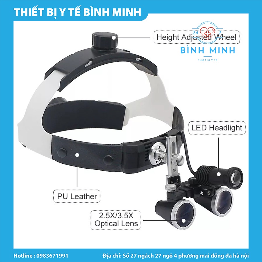 ĐÈN LED ĐEO ĐẦU NHA KHOA LOUPES