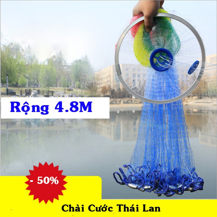 Chài đánh cá 7 màu .Lưới đánh cá