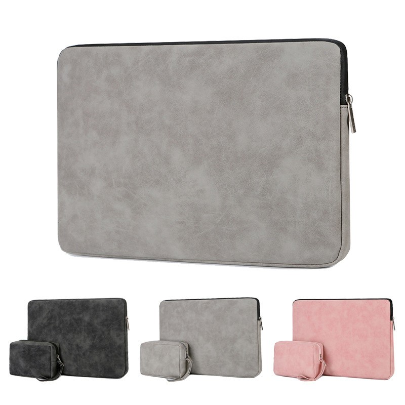Túi da PU bảo vệ laptop cỡ 13 14 15.6 Inch nhiều màu tùy chọn