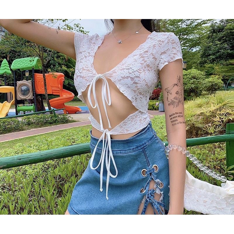 Áo croptop sexy hở ngực