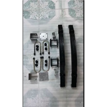 Bộ Nhíp tàu loại to dài 74cm,rộng 5cm,7lá,tải trọng 1300kg dùng ráp xe 3 bánh,4 bánh và bộ phụ kiện lắp nhíp đầy đủ