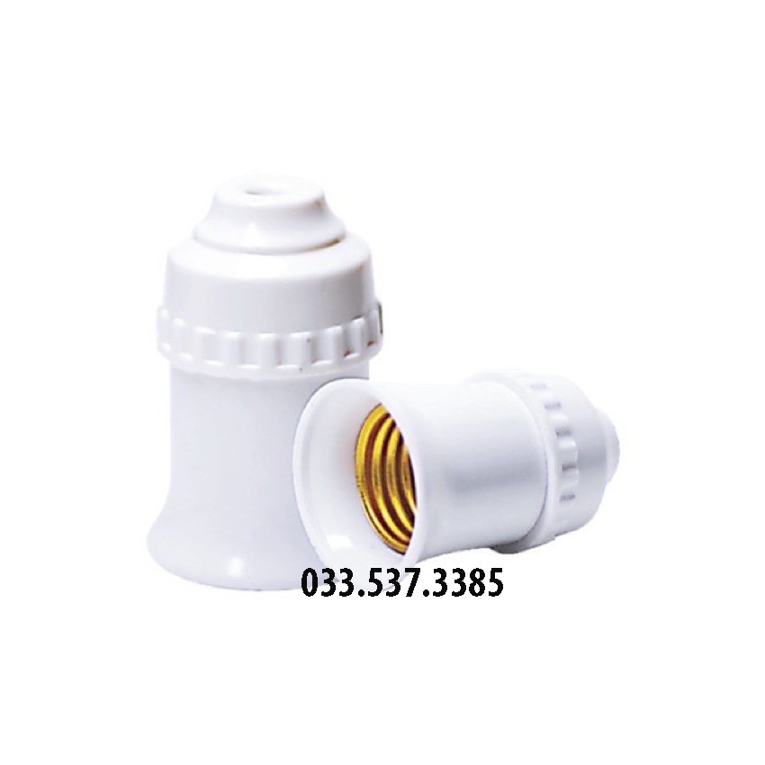 Combo 50 chiếc đui đèn e27, chuôi đèn loại tốt dạng xoáy dùng cho bóng đèn (1 hộp)
