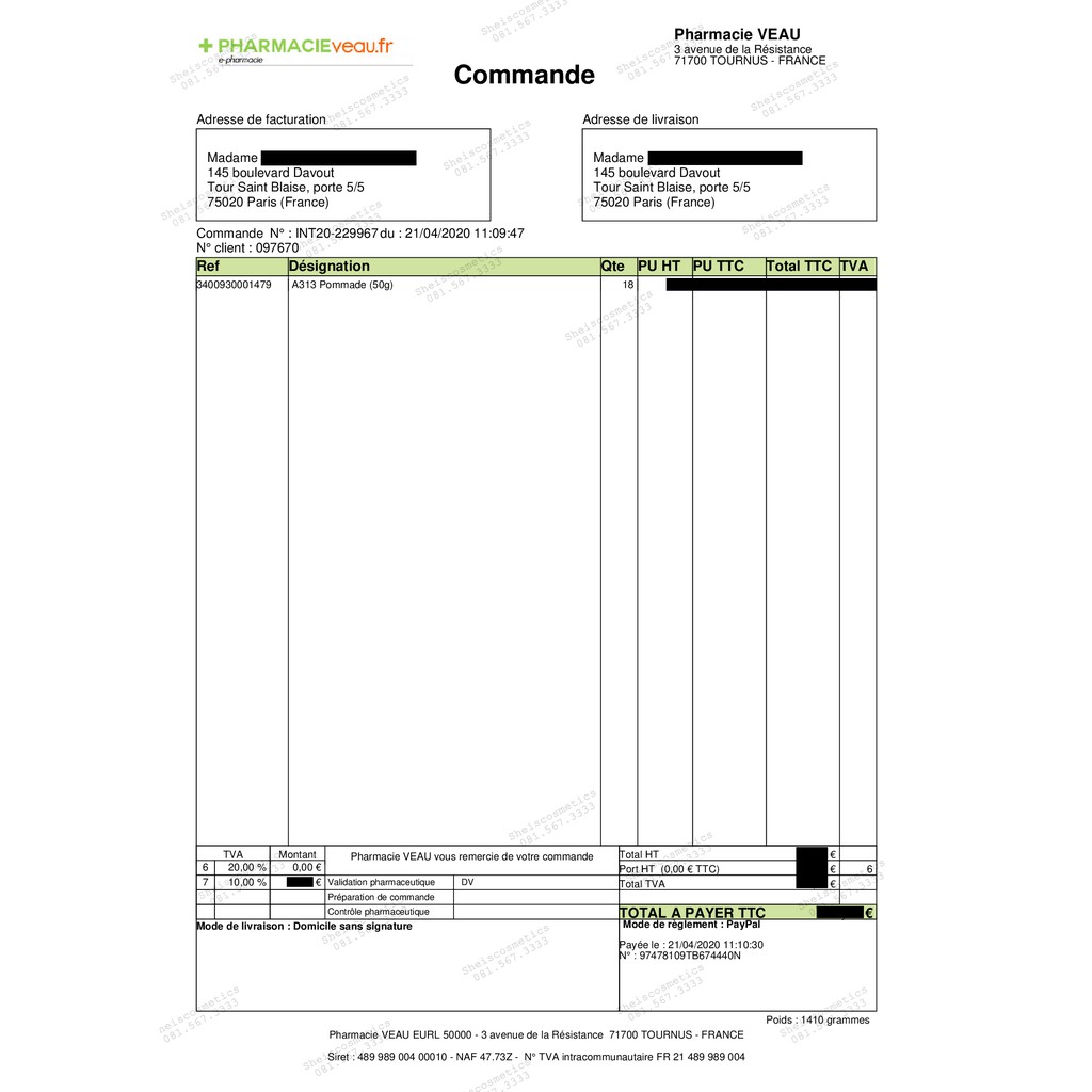 Kem chống lão hóa A313 nội địa Pháp (Bill ảnh phải) | BigBuy360 - bigbuy360.vn