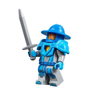 Lego quân lính Nexo có giáp bạc tay và đầu - dùng build quân (Mới + Đầy đủ phụ kiện) / Lego nex019:  Royal Nexo Soldier